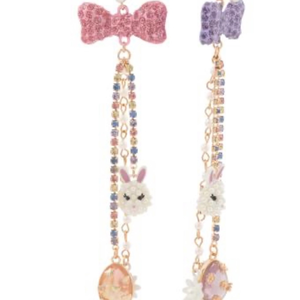Betsey Johnson bunny earrings